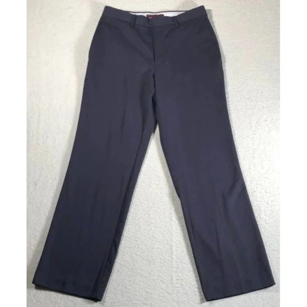 Covington Men's Flat Front Suit Pants, Size 30x30, Black
